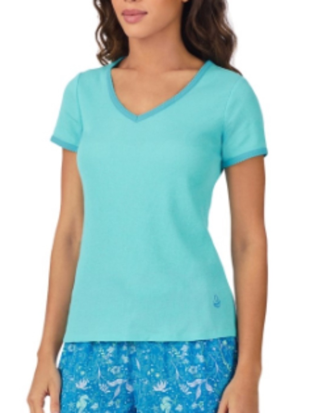 Cuddl Duds Women's Printed PAJAMA Top